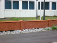 Betonzäune in Steinoptik - Betonzaun-Modell S02 – Variante 11