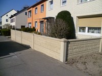 Betonzäune in Steinoptik - Betonzaun-Modell S03 – Variante 4